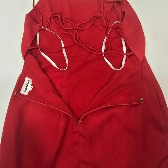 Superdown Dixie Backless Dress in Red XS - Picture 9 of 12